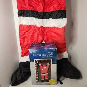 Whoops! Santa Slipped! Holiday Time Decoration 15307 Christmas Hanging Decor NEW